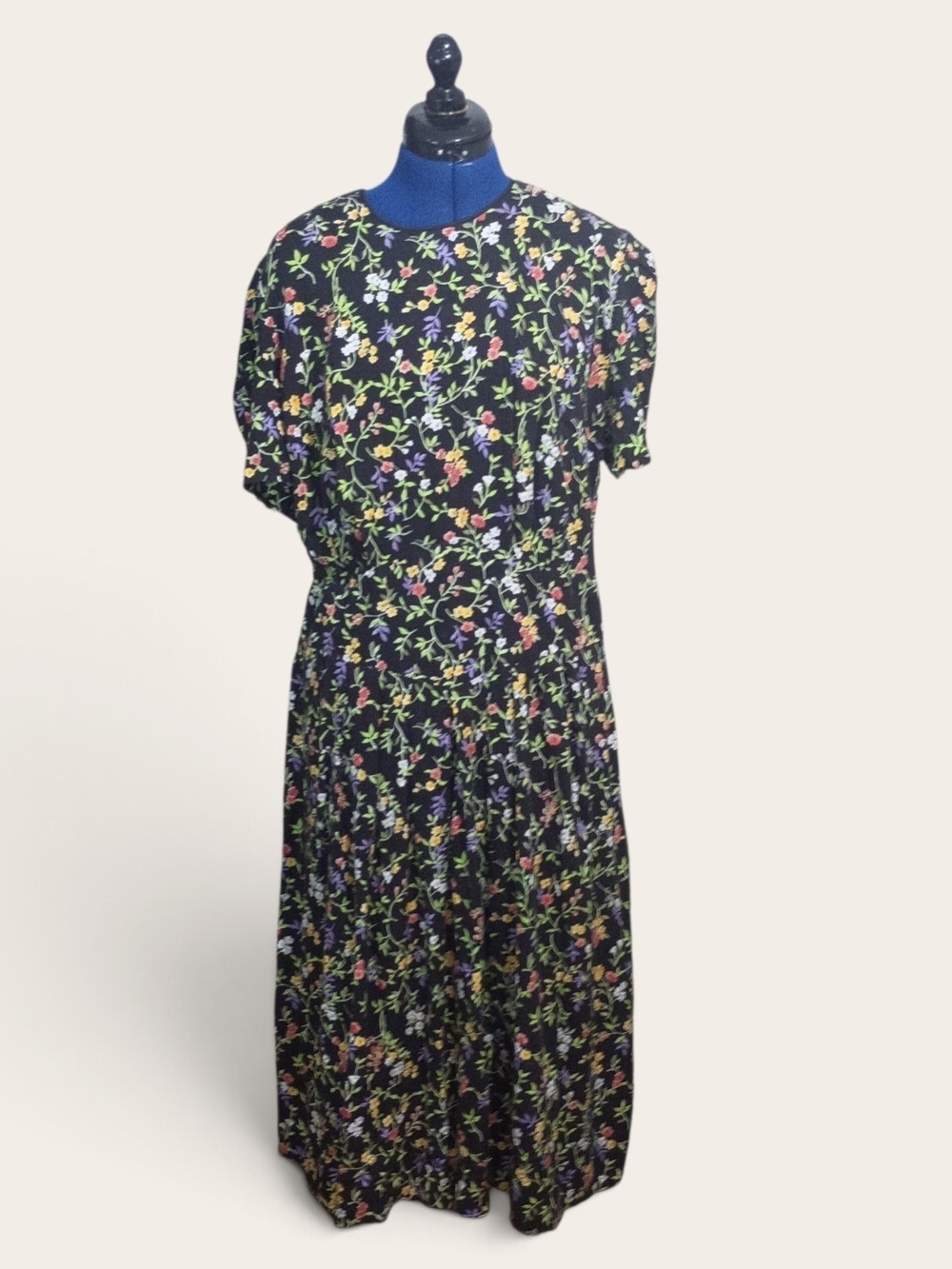 Vintage 90s Olivia Rose New York Floral Print Dress Size 16W